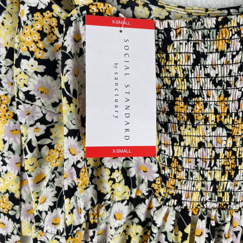 NWT Social Standard by Sanctuary Sz XS Sundress Floral Cottage Boho Summer Girly - Picture 7 of 17